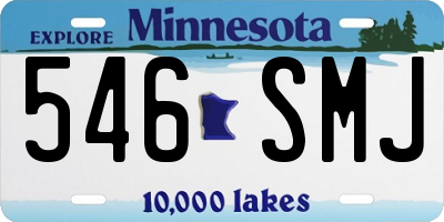 MN license plate 546SMJ