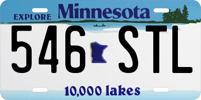 MN license plate 546STL