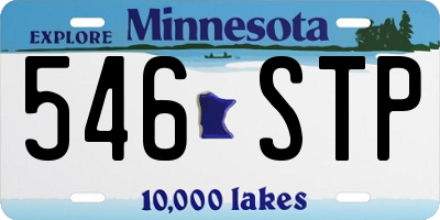 MN license plate 546STP
