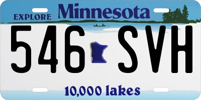 MN license plate 546SVH