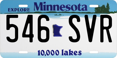 MN license plate 546SVR