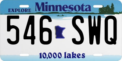 MN license plate 546SWQ