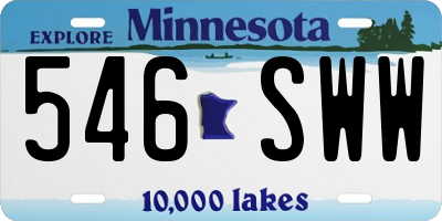 MN license plate 546SWW