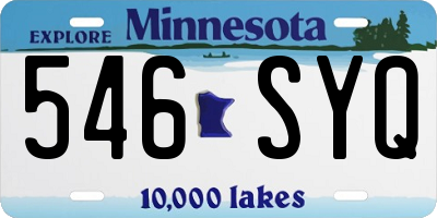 MN license plate 546SYQ