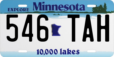 MN license plate 546TAH