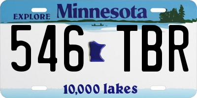 MN license plate 546TBR