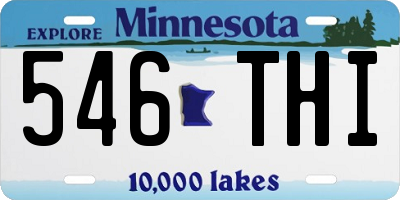 MN license plate 546THI