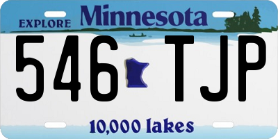 MN license plate 546TJP