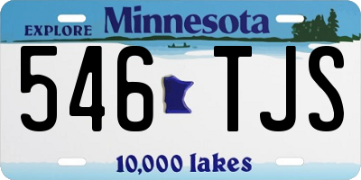 MN license plate 546TJS