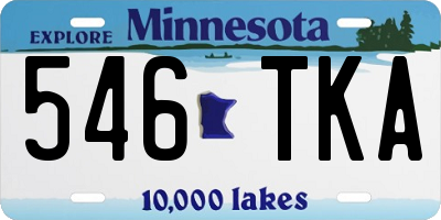 MN license plate 546TKA