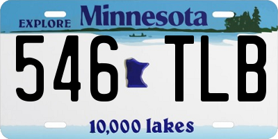 MN license plate 546TLB