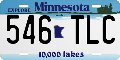 MN license plate 546TLC