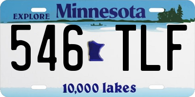 MN license plate 546TLF