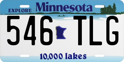 MN license plate 546TLG