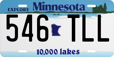 MN license plate 546TLL