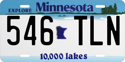 MN license plate 546TLN