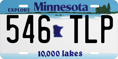 MN license plate 546TLP