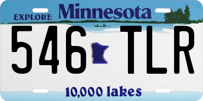 MN license plate 546TLR