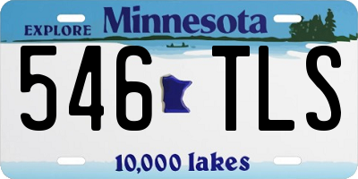 MN license plate 546TLS