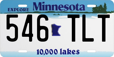 MN license plate 546TLT