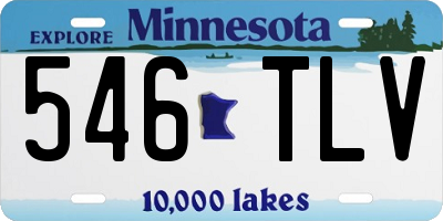 MN license plate 546TLV