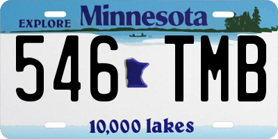 MN license plate 546TMB