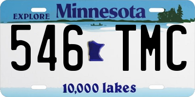MN license plate 546TMC