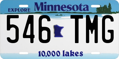 MN license plate 546TMG