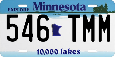 MN license plate 546TMM