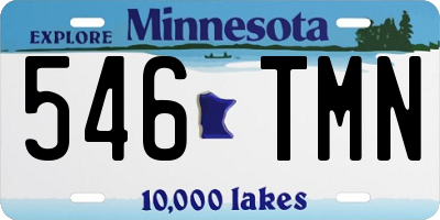 MN license plate 546TMN
