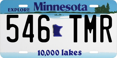 MN license plate 546TMR