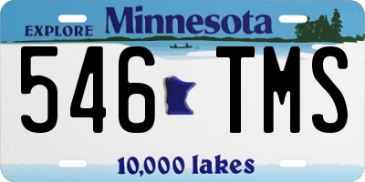 MN license plate 546TMS