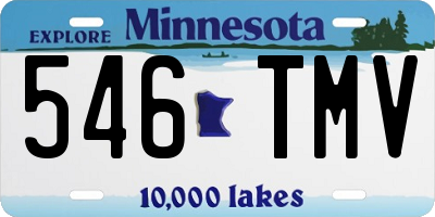 MN license plate 546TMV