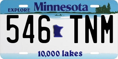 MN license plate 546TNM