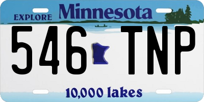 MN license plate 546TNP