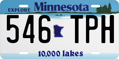 MN license plate 546TPH