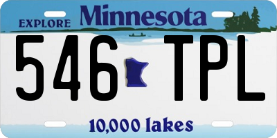 MN license plate 546TPL