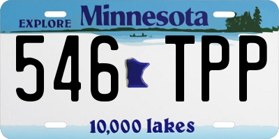 MN license plate 546TPP