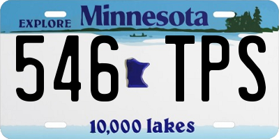 MN license plate 546TPS