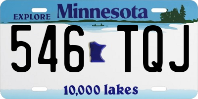 MN license plate 546TQJ