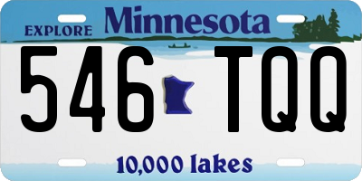MN license plate 546TQQ