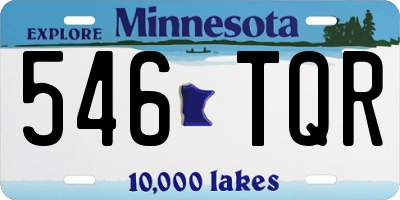 MN license plate 546TQR