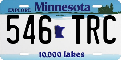 MN license plate 546TRC