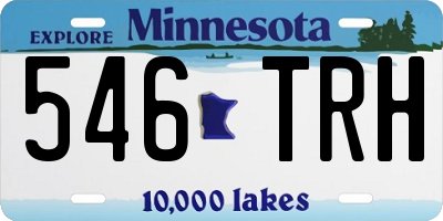 MN license plate 546TRH