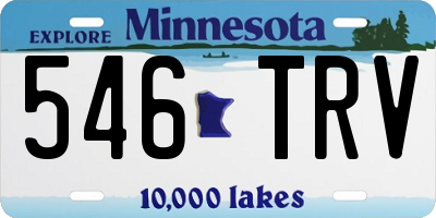 MN license plate 546TRV