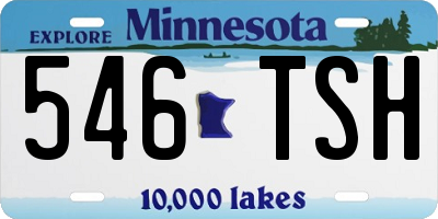MN license plate 546TSH