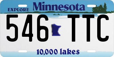 MN license plate 546TTC