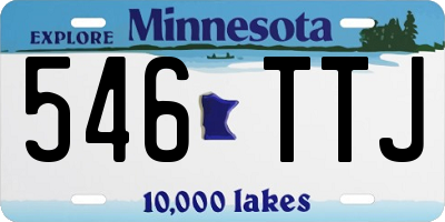 MN license plate 546TTJ