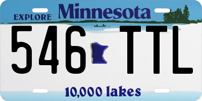 MN license plate 546TTL