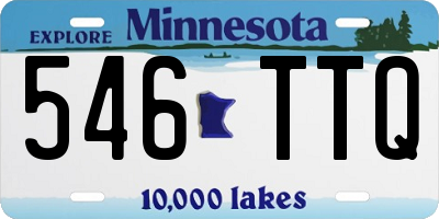 MN license plate 546TTQ